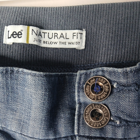 LEE Women's Capri Just below the waist Mid-length Cargo blue jeans 10 med - Picture 2 of 6